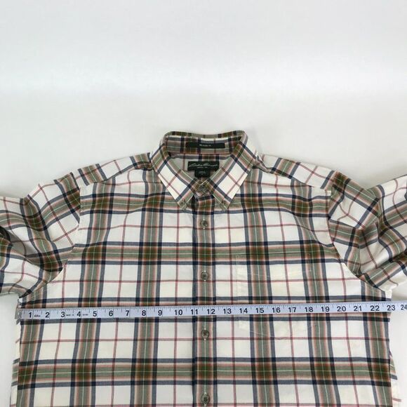 Eddie Bauer Button Down Shirt Men's Medium Relaxed Fit Long Sleeve Cotton Casual - Picture 6 of 10